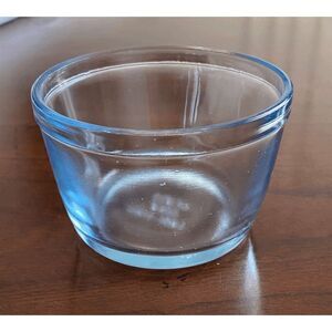 early FIRE-KING OVEN GLASS 1942-1945 Sapphire Blue CUSTARD CUP Souffle Bowl